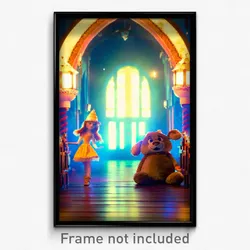Pixel Art Poster - Plush Folly (8 Bit Psychedelic Trippy Weird Video Game Print)