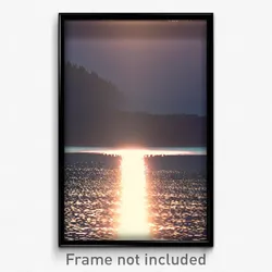 Pixel Art Poster - Unknown Lake (8 Bit Psychedelic Trippy Video Game Print)