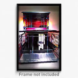 Pixel Art Poster - Nifty Kennel (8 Bit Psychedelic Trippy Video Game Print)