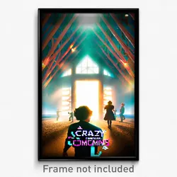 Pixel Art Poster - Crazy Commons (8 Bit Psychedelic Trippy Video Game Print)