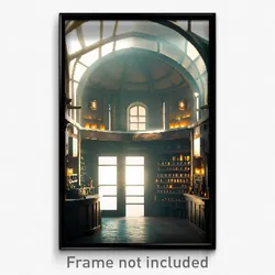 Pixel Art Poster - Unwelcoming Apothecary (8 Bit Psychedelic Video Game Print)