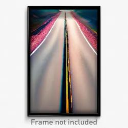 Pixel Art Poster - Famous Road (8 Bit Psychedelic Trippy Weird Video Game Print)