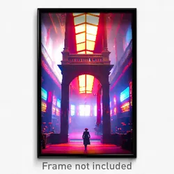 Pixel Art Poster - Sentimental Lair (8 Bit Psychedelic Trippy Video Game Print)