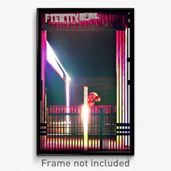 Pixel Art Poster - Pretty Kennel (8 Bit Psychedelic Trippy Video Game Print)