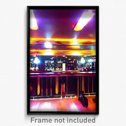 Pixel Art Poster - Harmonious Bar (8 Bit Psychedelic Trippy Video Game Print)