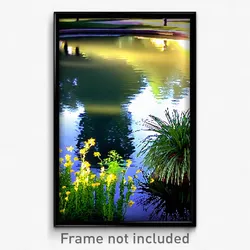 Pixel Art Poster - Ordinary Pond (8 Bit Psychedelic Trippy Video Game Print)