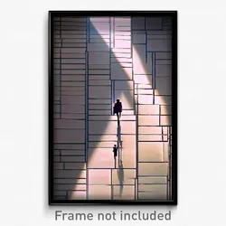 Pixel Art Poster - Enormous Tile (8 Bit Psychedelic Trippy Video Game Print)