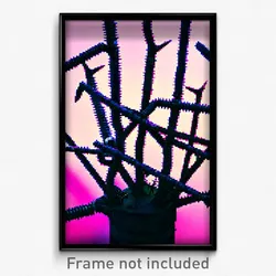 Pixel Art Poster - Thorny Pipes (8 Bit Psychedelic Trippy Video Game Print)