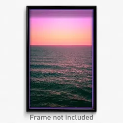 Pixel Art Poster - Rundown Ocean (8 Bit Psychedelic Trippy Video Game Print)