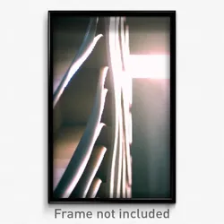 Pixel Art Poster - Wavy Aperture (8 Bit Psychedelic Trippy Video Game Print)