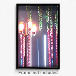 Pixel Art Poster - Colorless New Year Day (8 Bit Psychedelic Video Game Print)