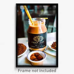 Pixel Art Poster - Accomplished Brown Sugar Milk Tea (8 Bit Video Game Print)
