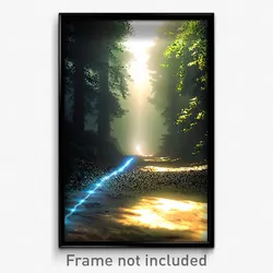 Pixel Art Poster - Mysterious Trail (8 Bit Psychedelic Trippy Video Game Print)