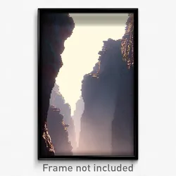 Pixel Art Poster - Coarse Fissure (8 Bit Psychedelic Trippy Video Game Print)