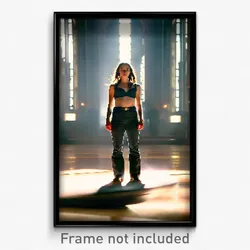 Pixel Art Poster - Vacant Nave (8 Bit Psychedelic Trippy Weird Video Game Print)