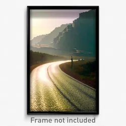 Pixel Art Poster - Outlandish Road (8 Bit Psychedelic Trippy Video Game Print)