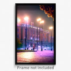 Pixel Art Poster - Massive University (8 Bit Psychedelic Video Game Print)