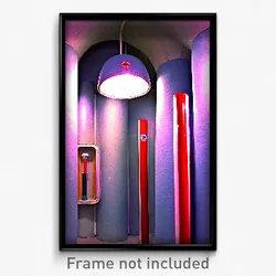 Pixel Art Poster - Unusual Tube (8 Bit Psychedelic Trippy Video Game Print)