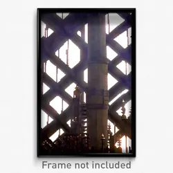 Pixel Art Poster - Vast Portcullis (8 Bit Psychedelic Trippy Video Game Print)