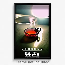Pixel Art Poster - Strange Hot Tea (8 Bit Psychedelic Trippy Video Game Print)