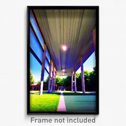 Pixel Art Poster - Pristine Campus (8 Bit Psychedelic Trippy Video Game Print)