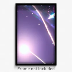 Pixel Art Poster - Virtual Outer Space (8 Bit Psychedelic Video Game Print)