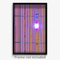 Pixel Art Poster - Wire Frame Glitchy Beacon (8 Bit Video Game Print)