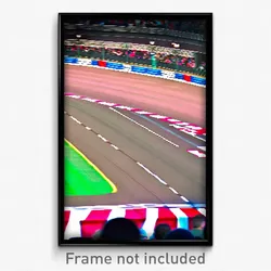 Pixel Art Poster - Vivacious Racetrack (8 Bit Psychedelic Video Game Print)