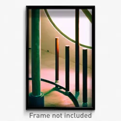 Pixel Art Poster - Circular Post (8 Bit Psychedelic Trippy Video Game Print)
