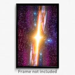 Pixel Art Poster - Aged Galaxy (8 Bit Psychedelic Trippy Weird Video Game Print)