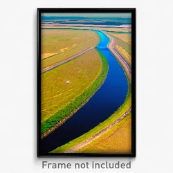 Pixel Art Poster - Vast Ditch (8 Bit Psychedelic Trippy Weird Video Game Print)