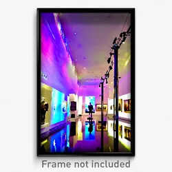 Pixel Art Poster - Glossy Museum (8 Bit Psychedelic Trippy Video Game Print)