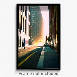 Pixel Art Poster - Important Street (8 Bit Psychedelic Trippy Video Game Print)