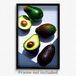 Pixel Art Poster - Rundown Avocado (8 Bit Psychedelic Trippy Video Game Print)