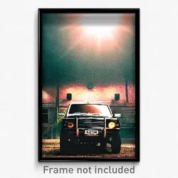 Pixel Art Poster - Creepy Austin (8 Bit Psychedelic Trippy Video Game Print)