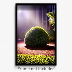 Pixel Art Poster - Antique Bush (8 Bit Psychedelic Trippy Video Game Print)