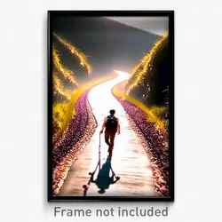 Pixel Art Poster - Stylish Trail (8 Bit Psychedelic Trippy Video Game Print)