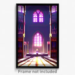 Pixel Art Poster - Sweet Chantry (8 Bit Psychedelic Trippy Video Game Print)