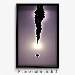 Pixel Art Poster - Insane Black Hole (8 Bit Psychedelic Trippy Video Game Print)