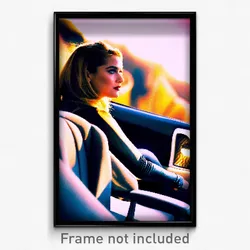 Pixel Art Poster - Glamorous Lookout (8 Bit Psychedelic Trippy Video Game Print)