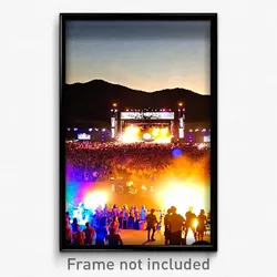 Pixel Art Poster - Tan Music Festival (8 Bit Psychedelic Video Game Print)
