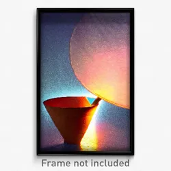Pixel Art Poster - Warm Cone (8 Bit Psychedelic Trippy Weird Video Game Print)