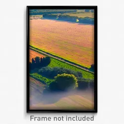 Pixel Art Poster - Ordinary Fields (8 Bit Psychedelic Trippy Video Game Print)