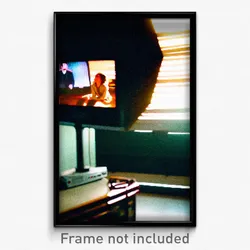 Pixel Art Poster - Agitated Television (8 Bit Psychedelic Video Game Print)