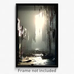 Pixel Art Poster - Tattered Way (8 Bit Psychedelic Trippy Video Game Print)