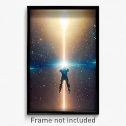 Pixel Art Poster - Valuable Outer Space (8 Bit Psychedelic Video Game Print)