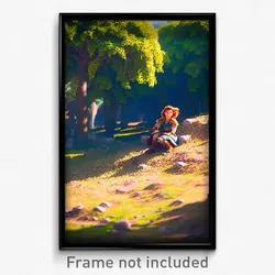Pixel Art Poster - Flawless Burrow (8 Bit Psychedelic Trippy Video Game Print)