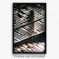Pixel Art Poster - Shiny Grate (8 Bit Psychedelic Trippy Weird Video Game Print)