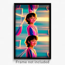 Pixel Art Poster - Sweet Bend (8 Bit Psychedelic Trippy Weird Video Game Print)