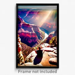 Pixel Art Poster - Grand Canyon (8 Bit Psychedelic Trippy Video Game Print)